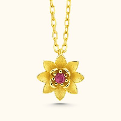 Custom Birth Flower Necklace - Perfect Gift Idea - Dainty Personalized