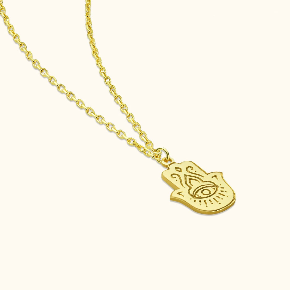 Dainty Hamsa Hand Necklace for Protection and Style - Dainty Personalized Jewelry | Custom Necklaces & Gifts