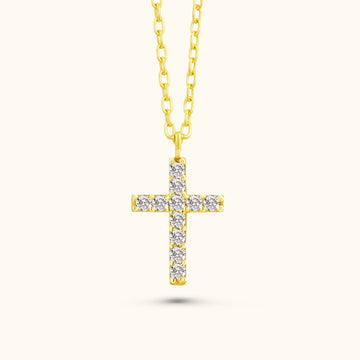 Dainty Sterling Silver Cross Pendant Necklace - Dainty Personalized Jewelry | Custom Necklaces & Gifts
