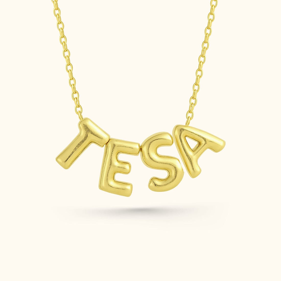 Personalized 3D Bubble Letter Necklace - Dainty Personalized Jewelry | Custom Necklaces & Gifts