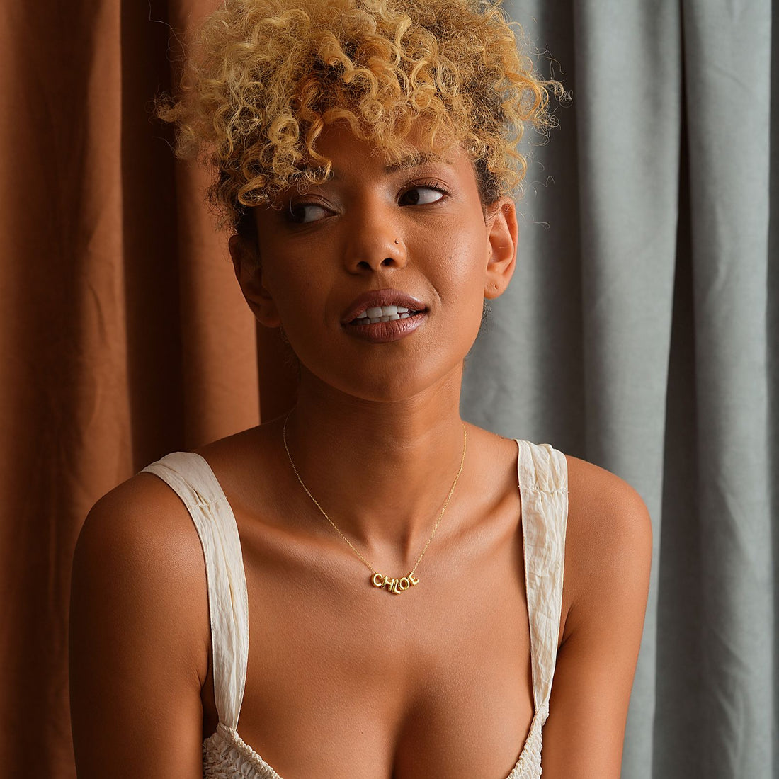 Personalized 3D Bubble Letter Necklace - Dainty Personalized Jewelry | Custom Necklaces & Gifts