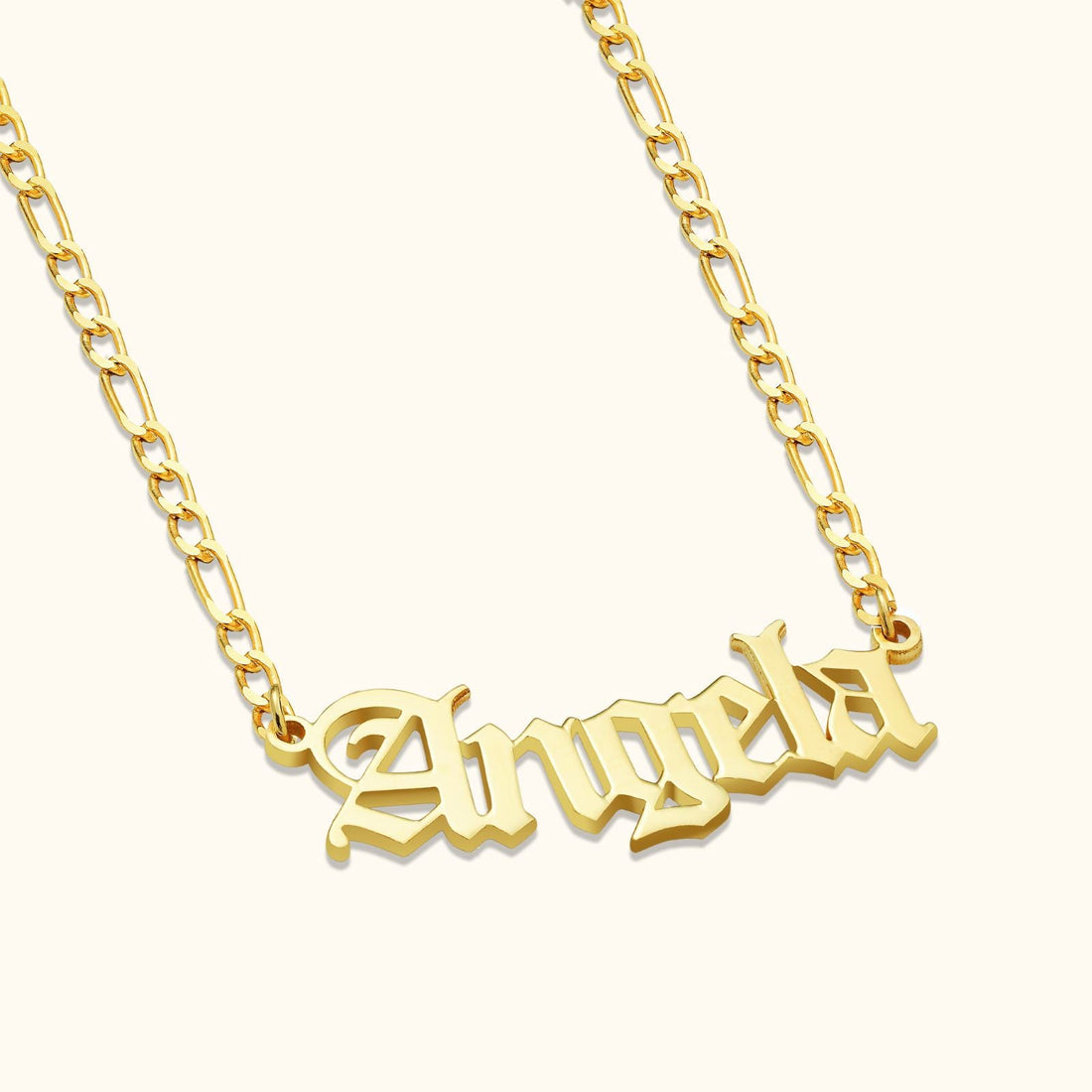 Personalized Figaro Chain Initial Necklace - Dainty Personalized Jewelry | Custom Necklaces & Gifts