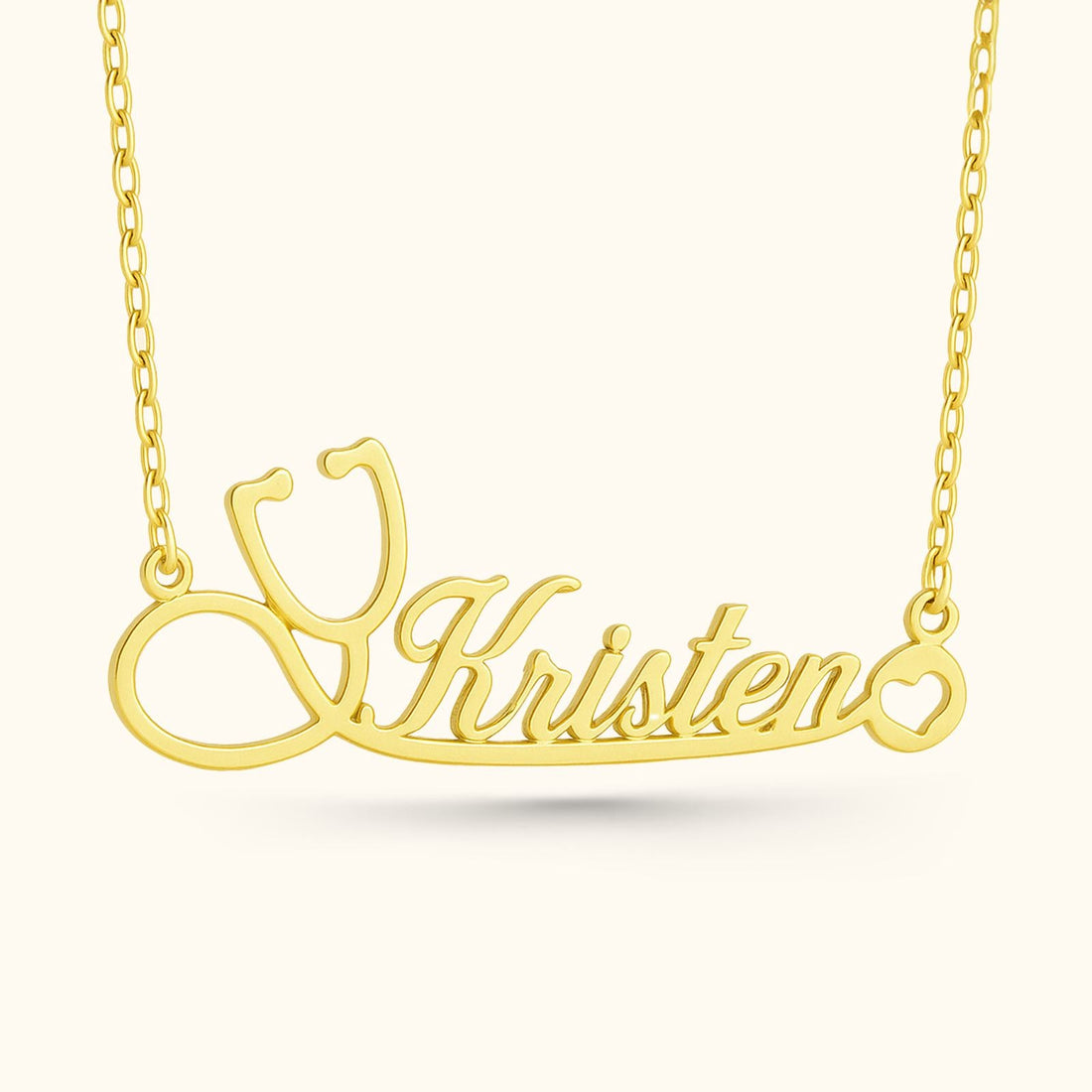 Personalized Stethoscope Name Necklace for Nurses - Dainty Personalized Jewelry | Custom Necklaces & Gifts