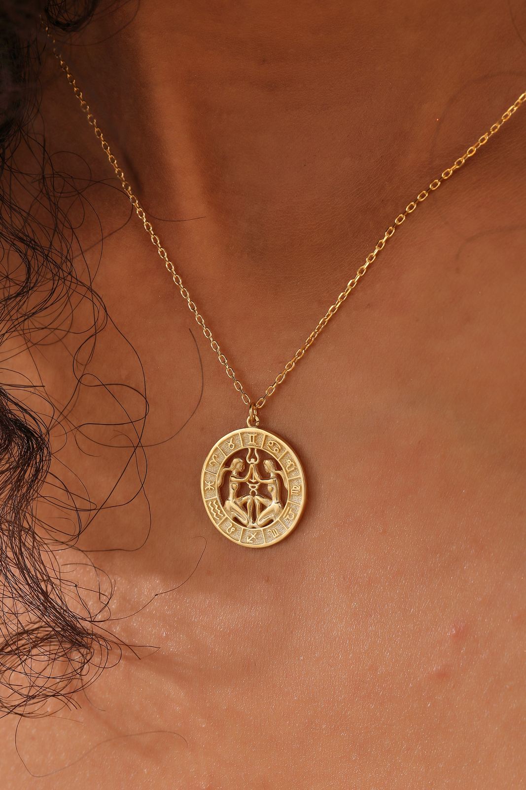 925 Sterling Silver Zodiac Coin Necklace - Dainty Personalized Jewelry | Custom Necklaces & Gifts