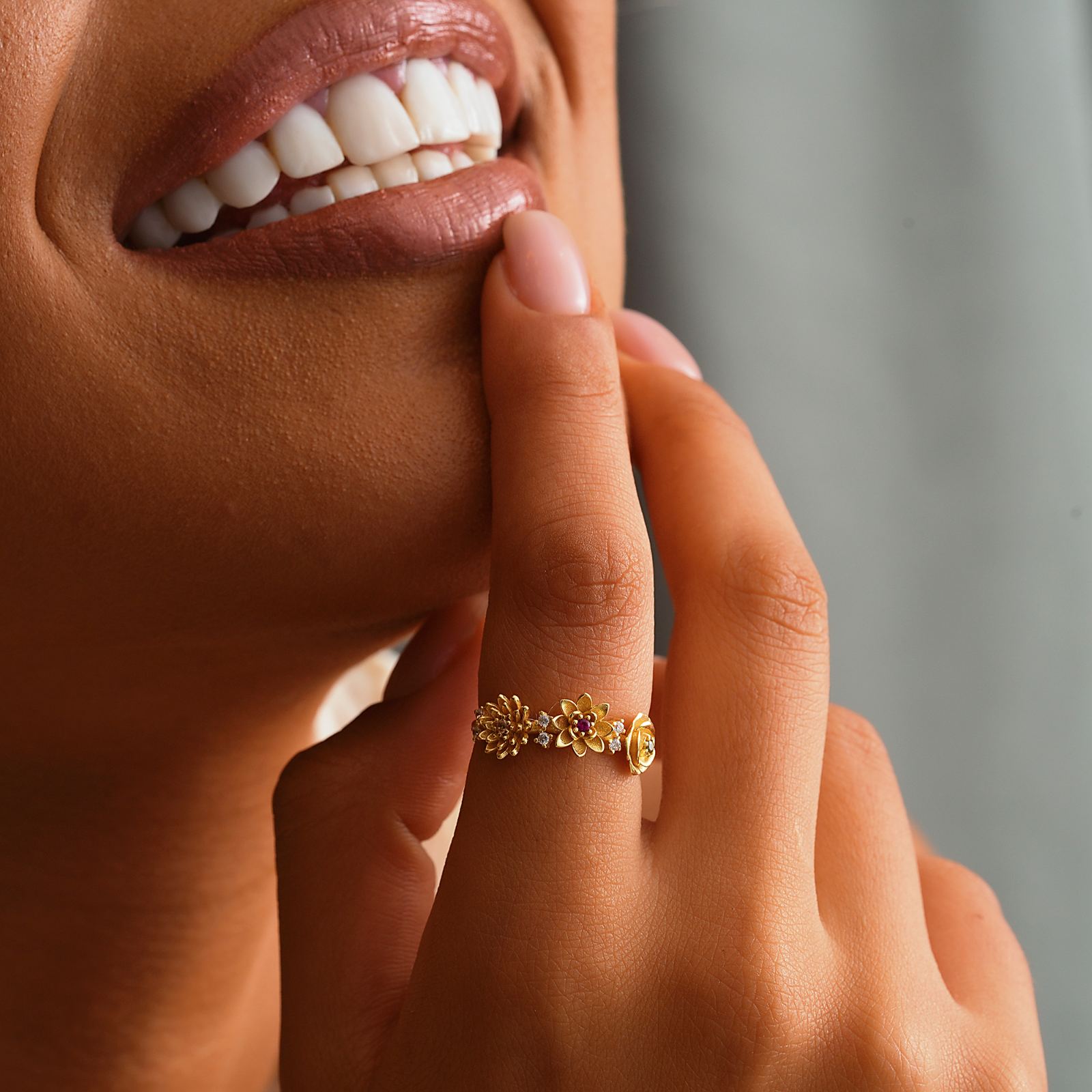 Combined Birth Flower Ring for Every Occasion