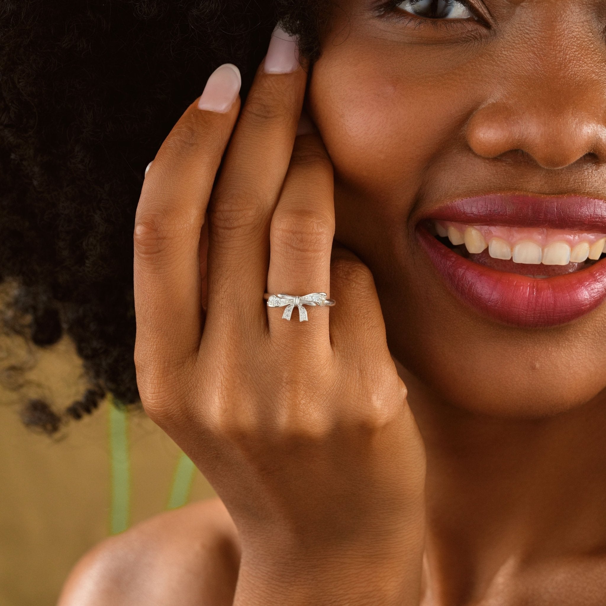 Bow Ring Silver for a Timeless Look - Dainty Personalized Jewelry | Custom Necklaces & Gifts