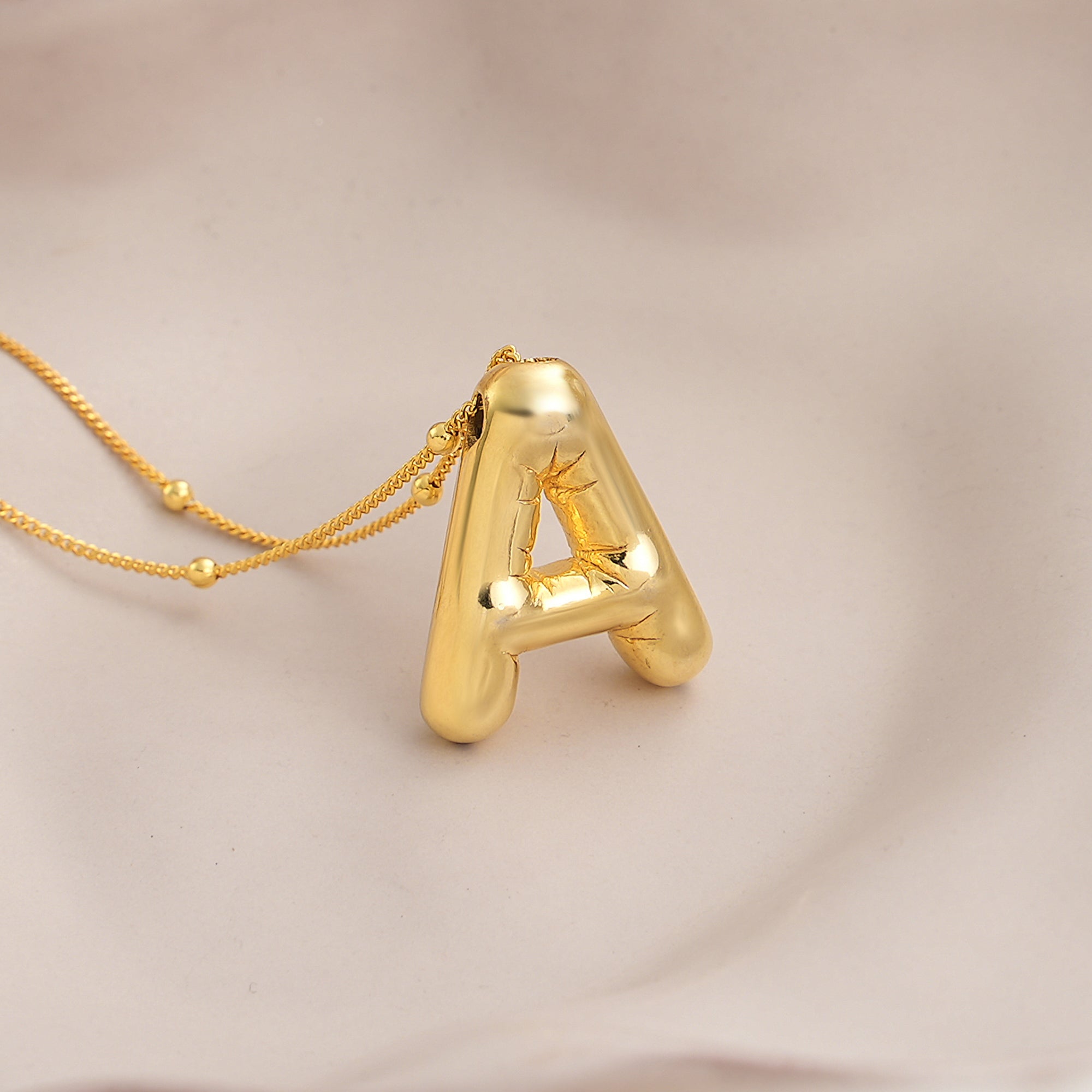 Bubble Letter Initial Necklace Gift - Dainty Personalized Jewelry | Custom Necklaces & Gifts