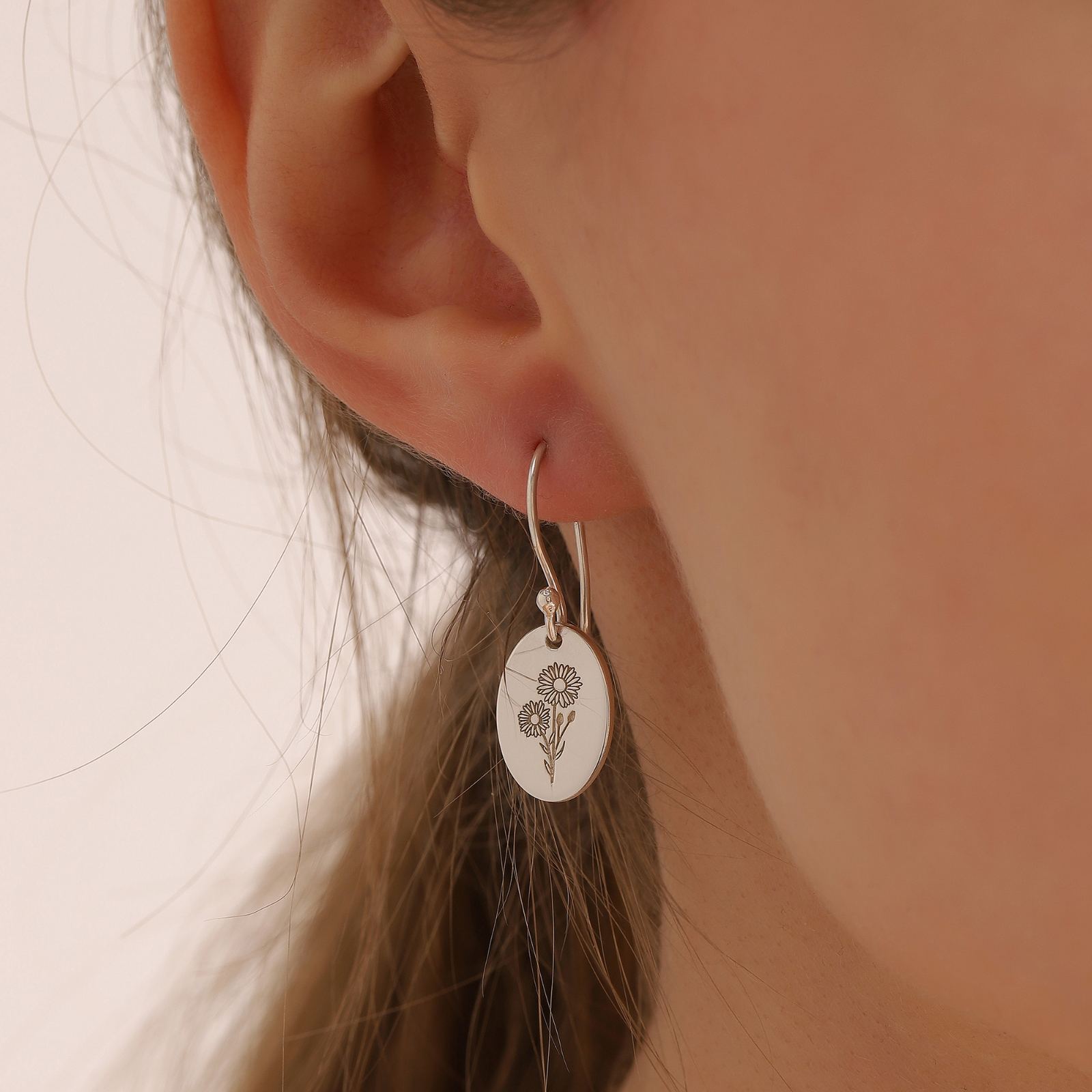 Charming Floral Birthstone Earrings - Dainty Personalized Jewelry | Custom Necklaces & Gifts