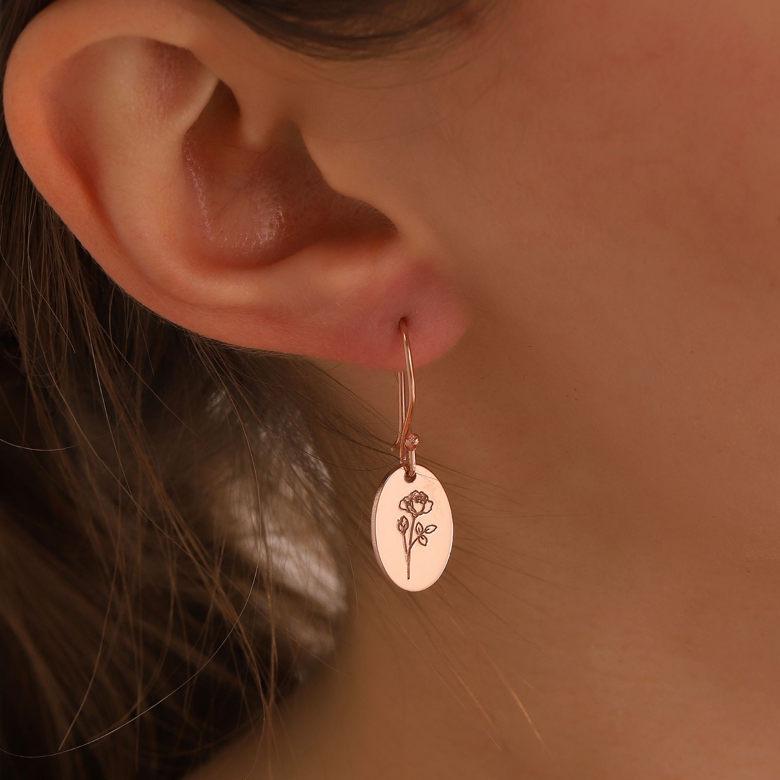 Charming Floral Birthstone Earrings - Dainty Personalized Jewelry | Custom Necklaces & Gifts