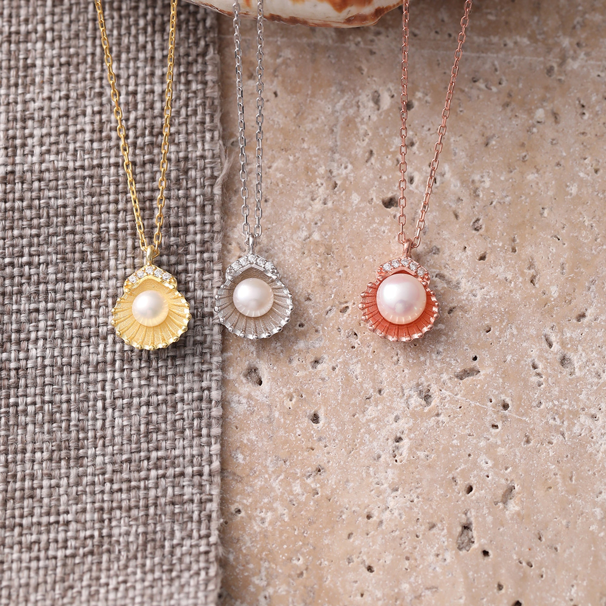 Charming Pearl Necklace Silver - Dainty Personalized Jewelry | Custom Necklaces & Gifts