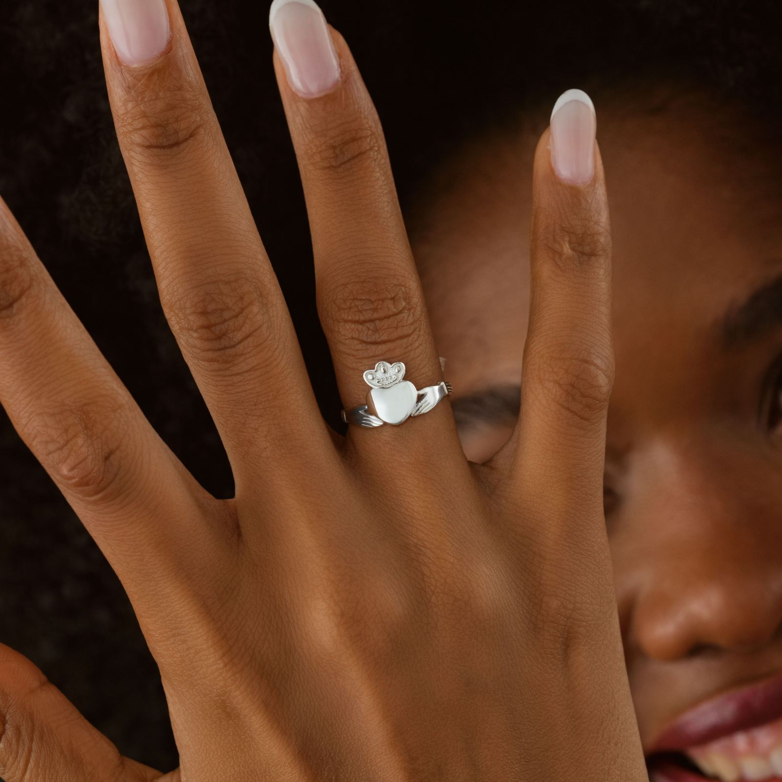 Claddagh Irish Promise Ring Sİlver - Dainty Personalized Jewelry | Custom Necklaces & Gifts