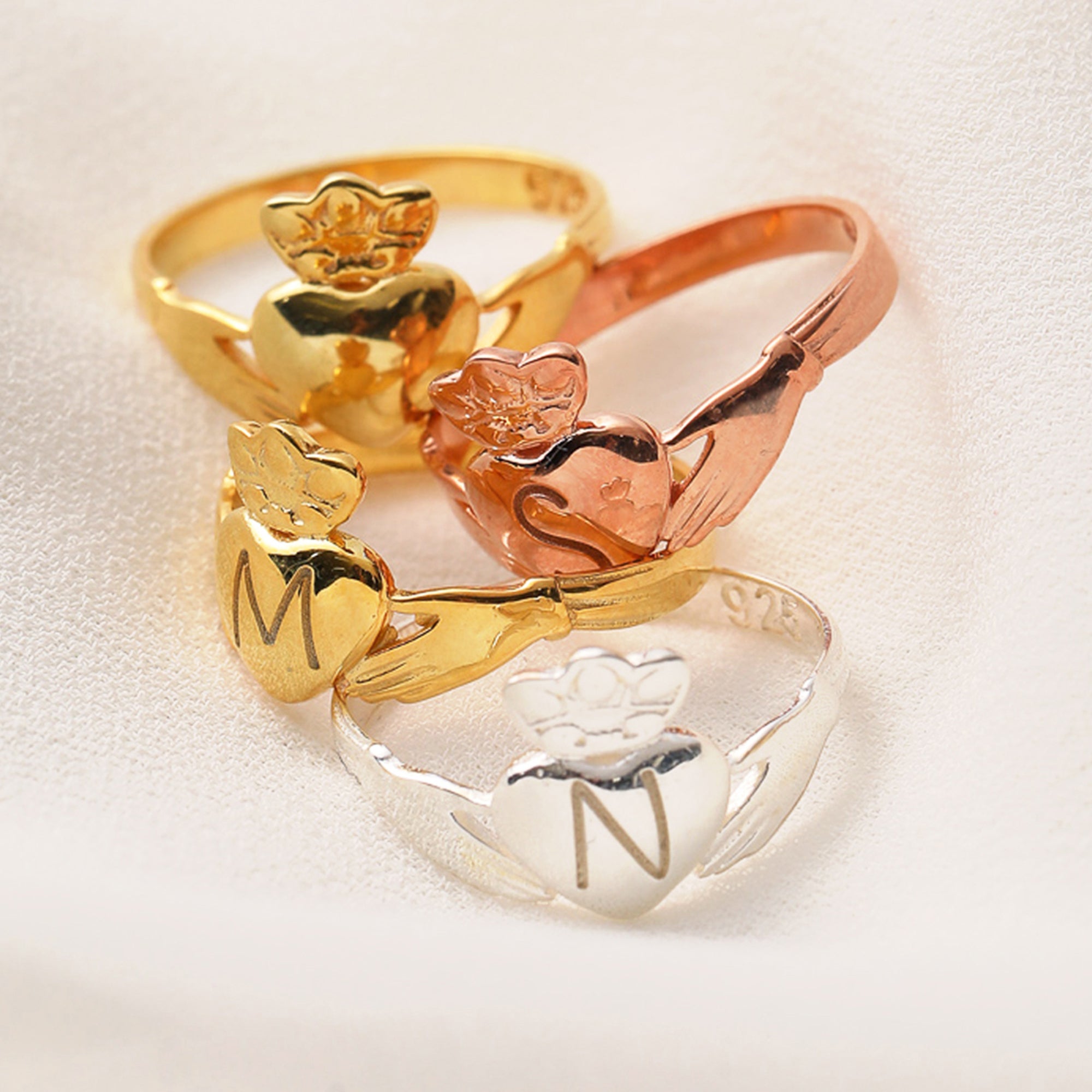 Claddagh Irish Promise Ring Sİlver - Dainty Personalized Jewelry | Custom Necklaces & Gifts