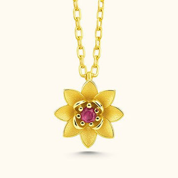 Custom Birth Flower Necklace - Perfect Gift Idea - Dainty Personalized