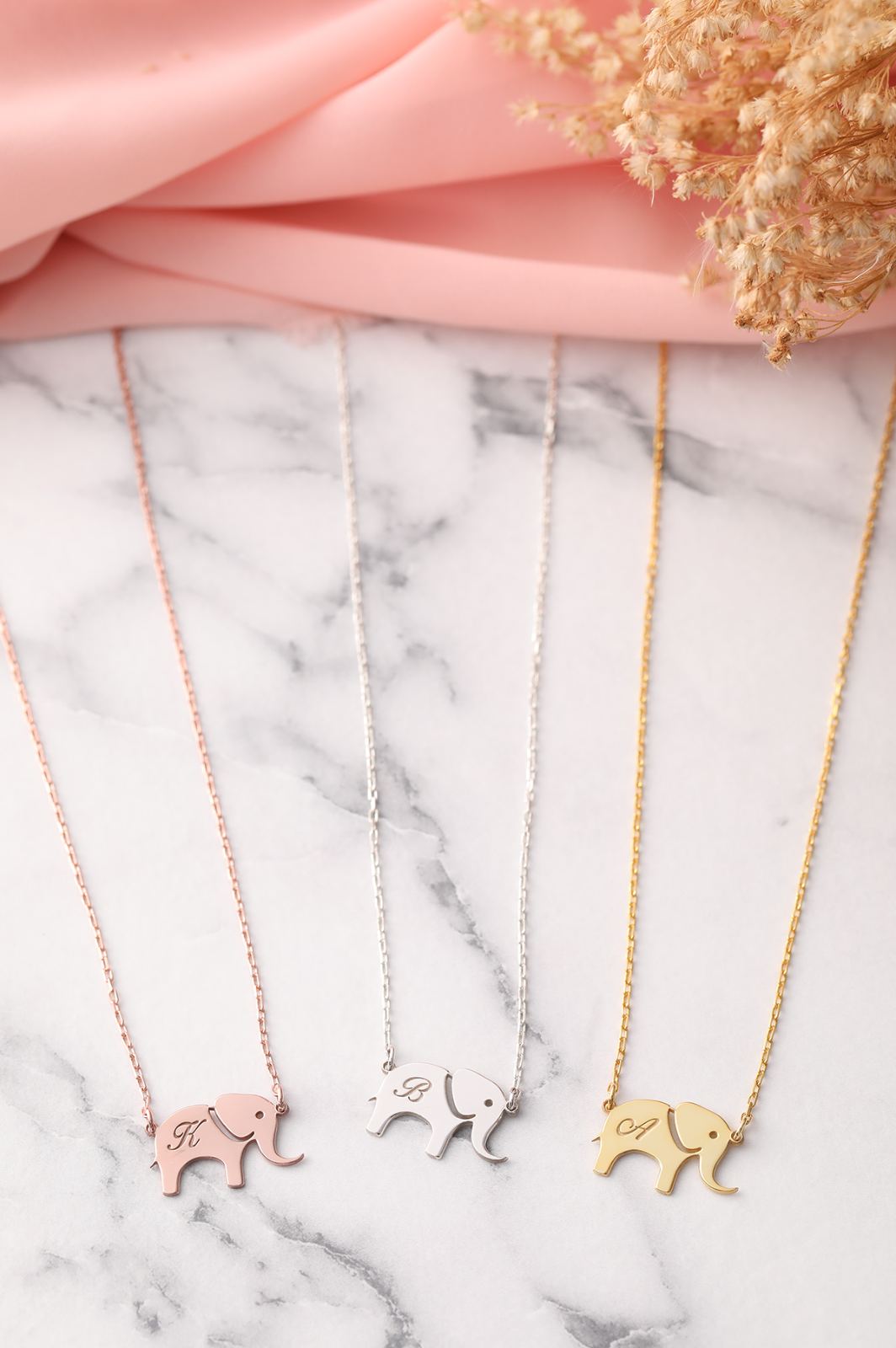 Custom Elephant Necklace - Dainty Personalized Jewelry | Custom Necklaces & Gifts