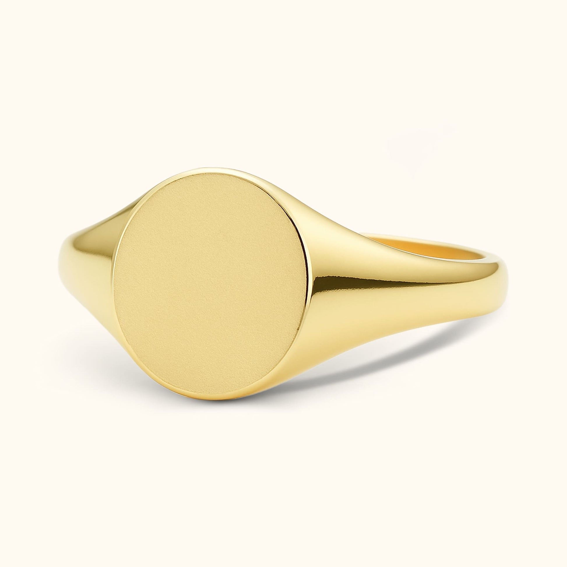 Custom Initial Signet Ring for Unique Style Letter - Dainty Personalized