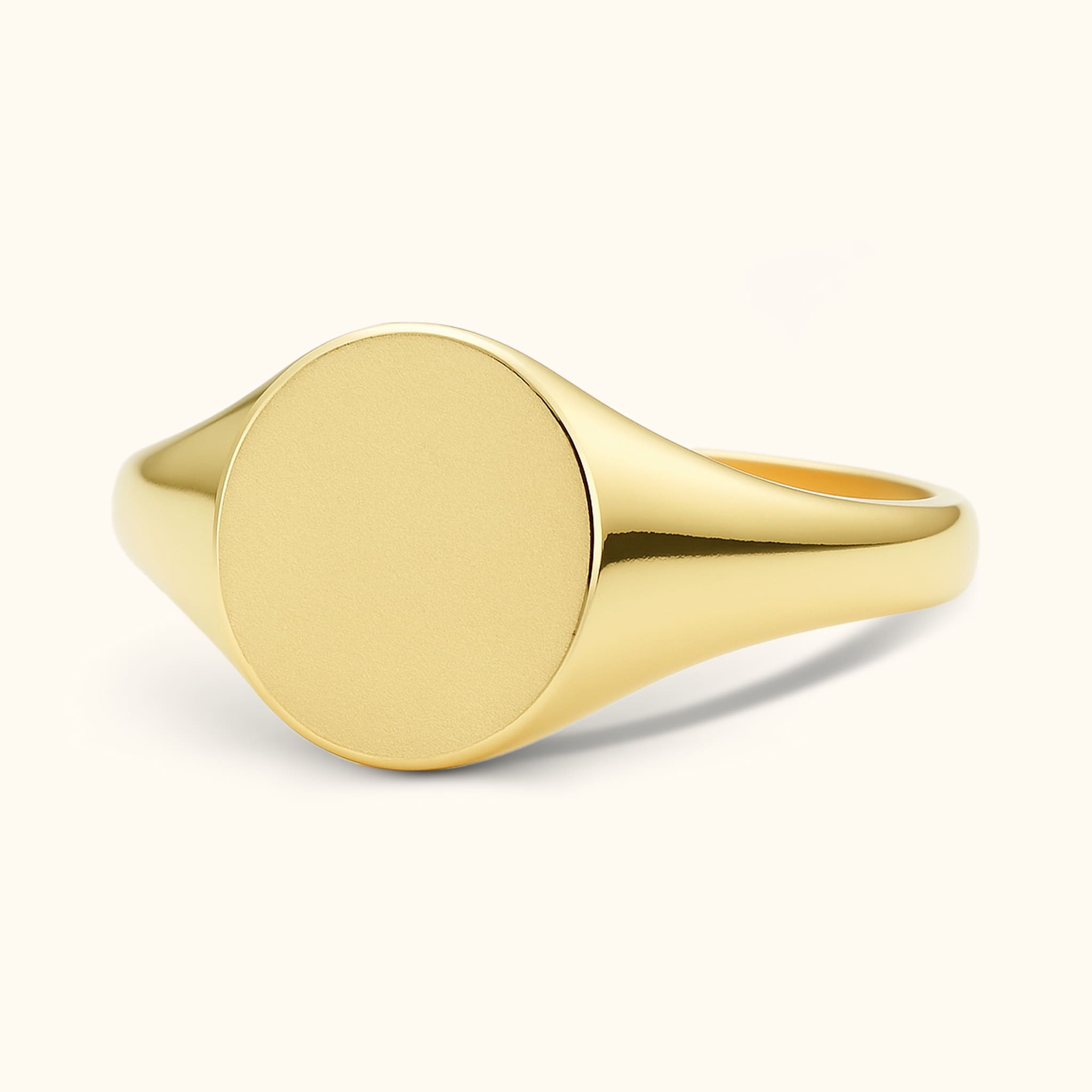 Custom Initial Signet Ring for Unique Style Letter - Dainty Personalized