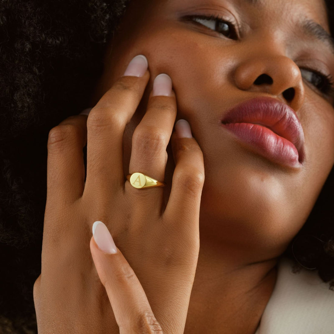 Custom Initial Signet Ring for Unique Style Letter - Dainty Personalized Jewelry | Custom Necklaces & Gifts