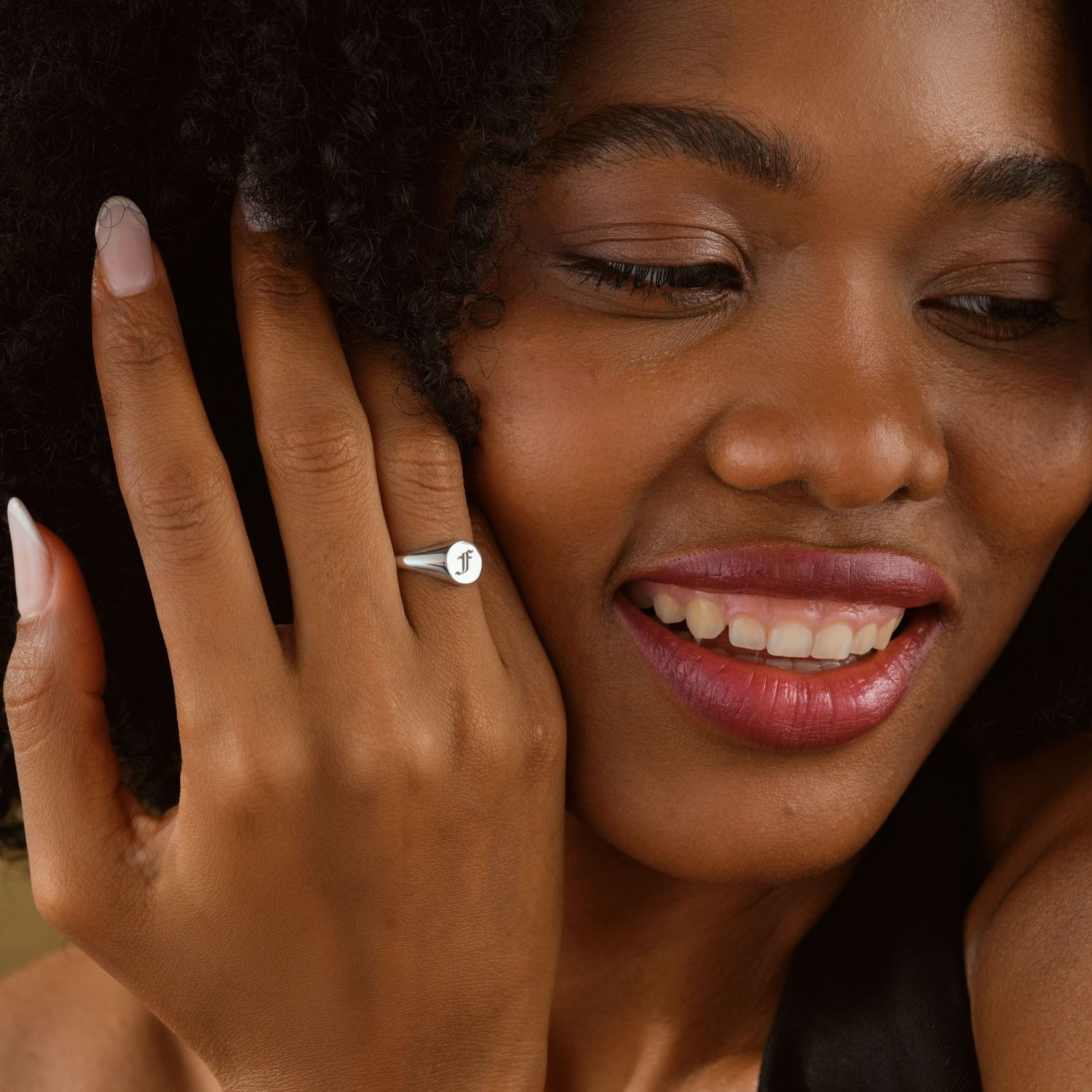 Custom Initial Signet Ring for Unique Style Letter - Dainty Personalized Jewelry | Custom Necklaces & Gifts