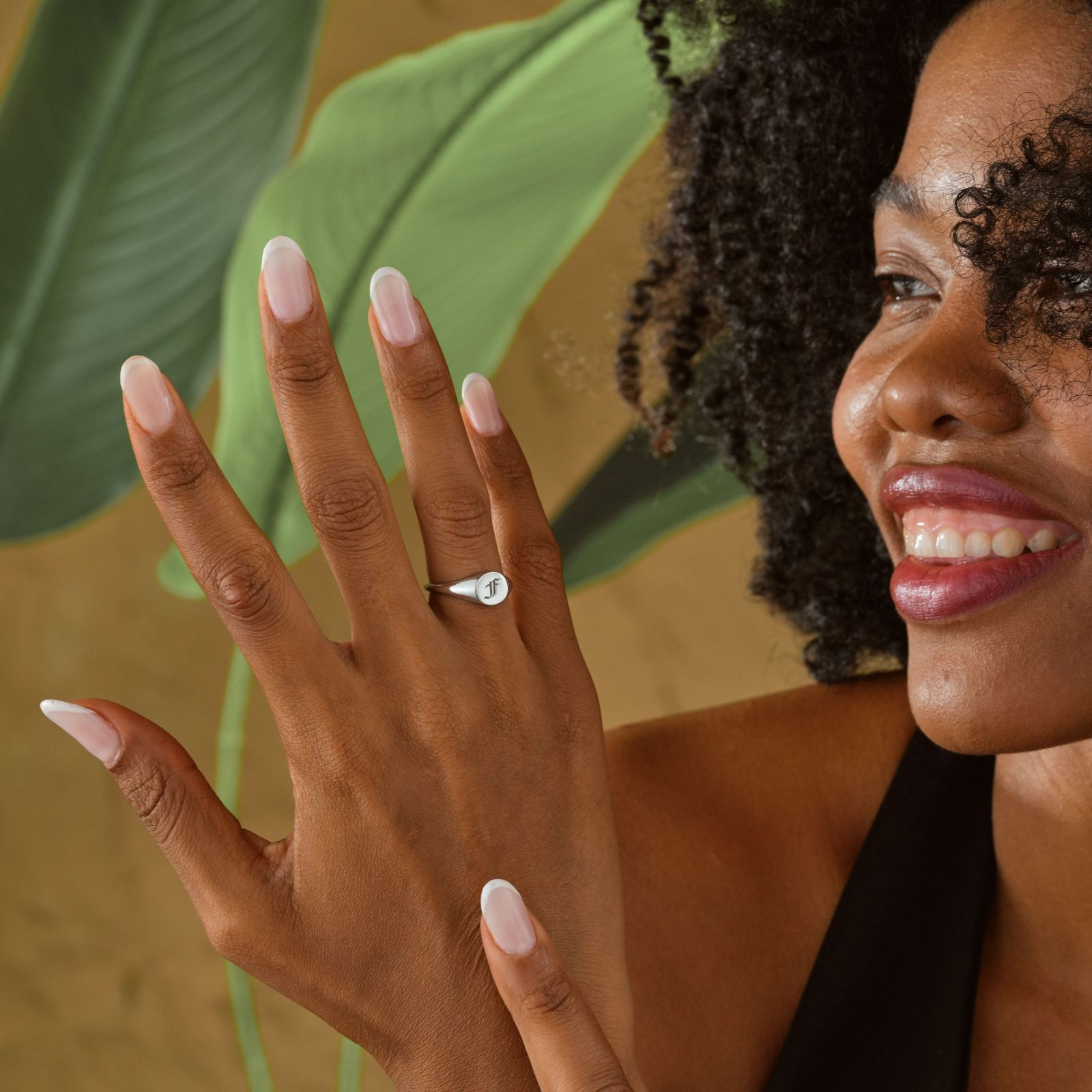 Custom Initial Signet Ring for Unique Style Letter - Dainty Personalized Jewelry | Custom Necklaces & Gifts