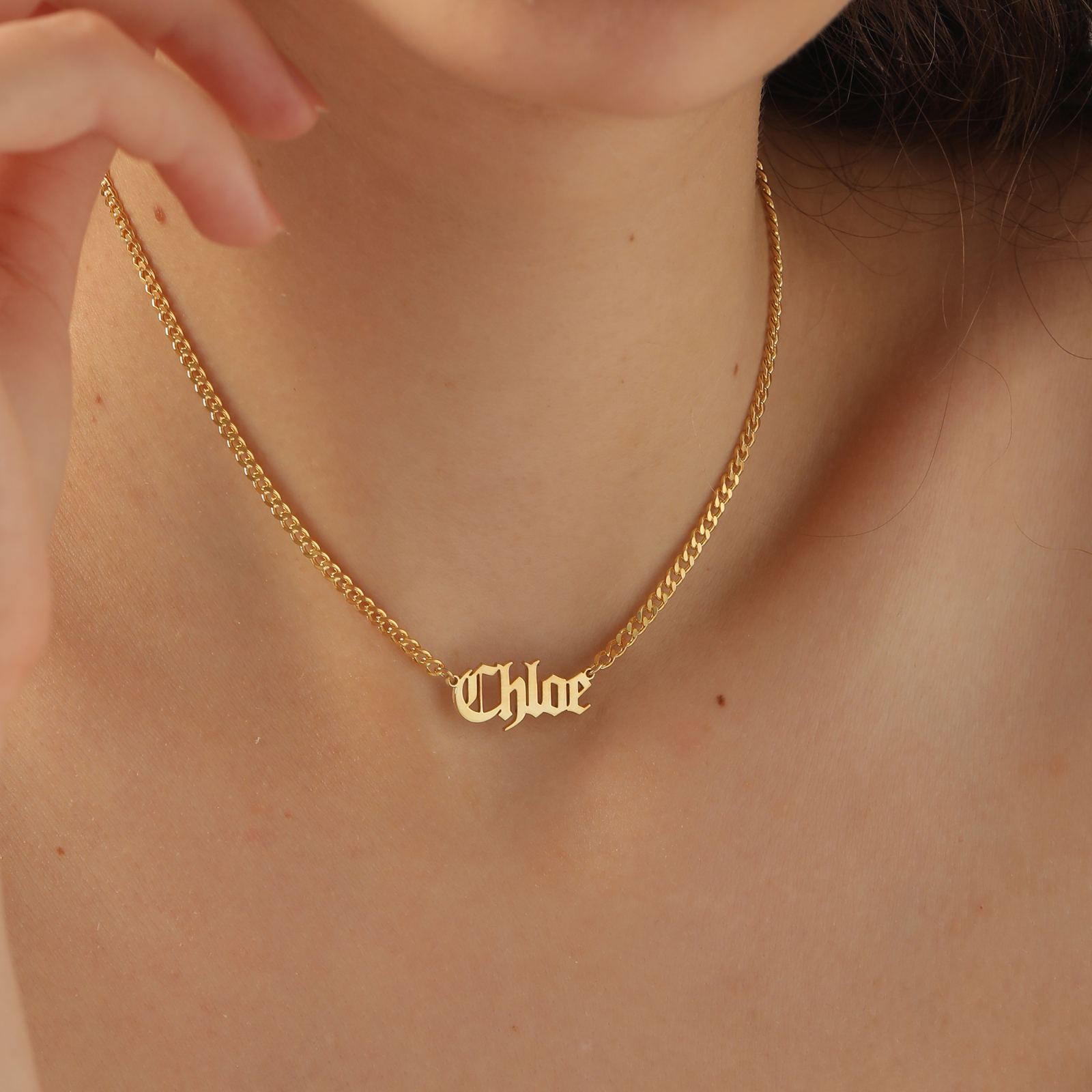 Custom Old English Name Necklace - Dainty Personalized Jewelry | Custom Necklaces & Gifts