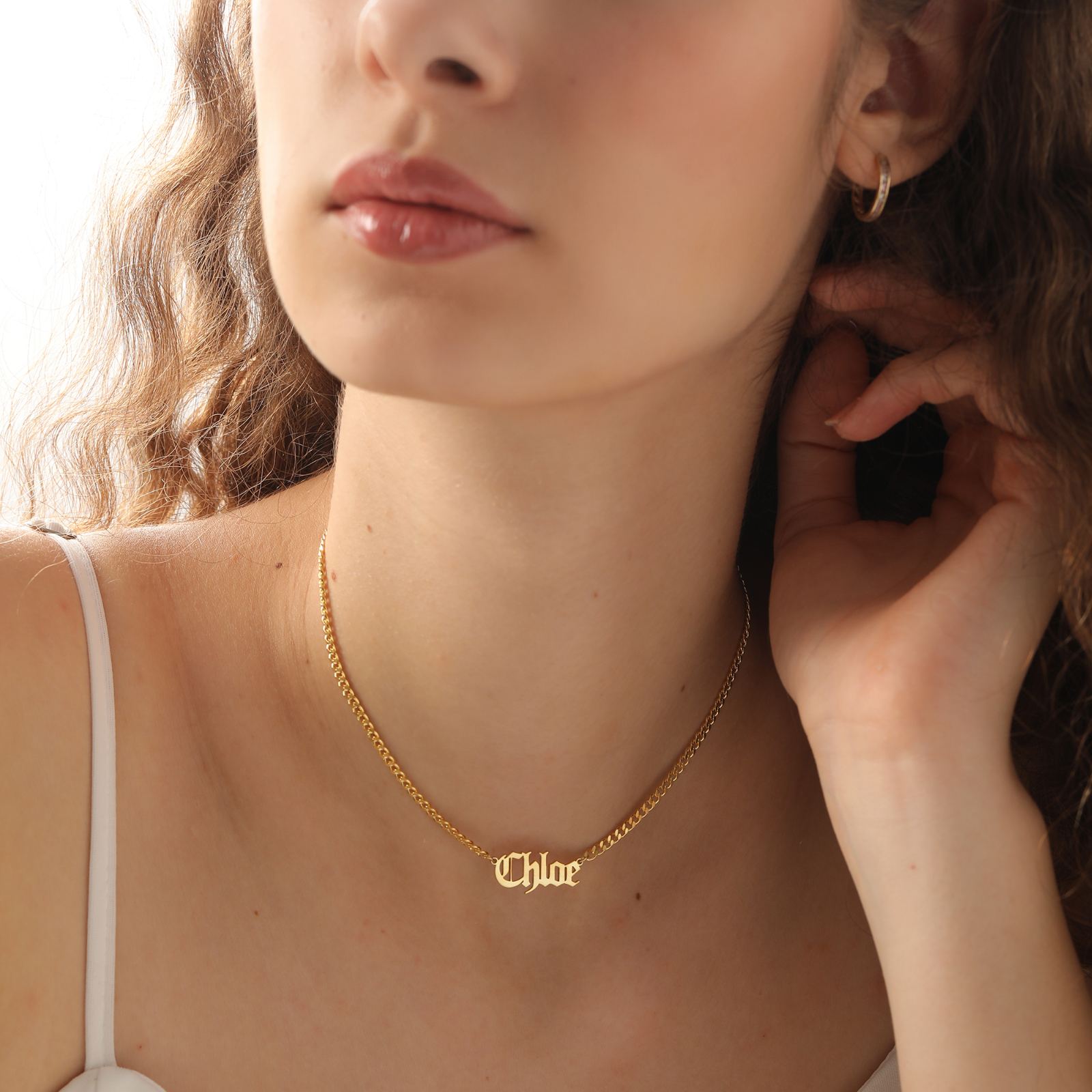 Custom Old English Name Necklace - Dainty Personalized Jewelry | Custom Necklaces & Gifts