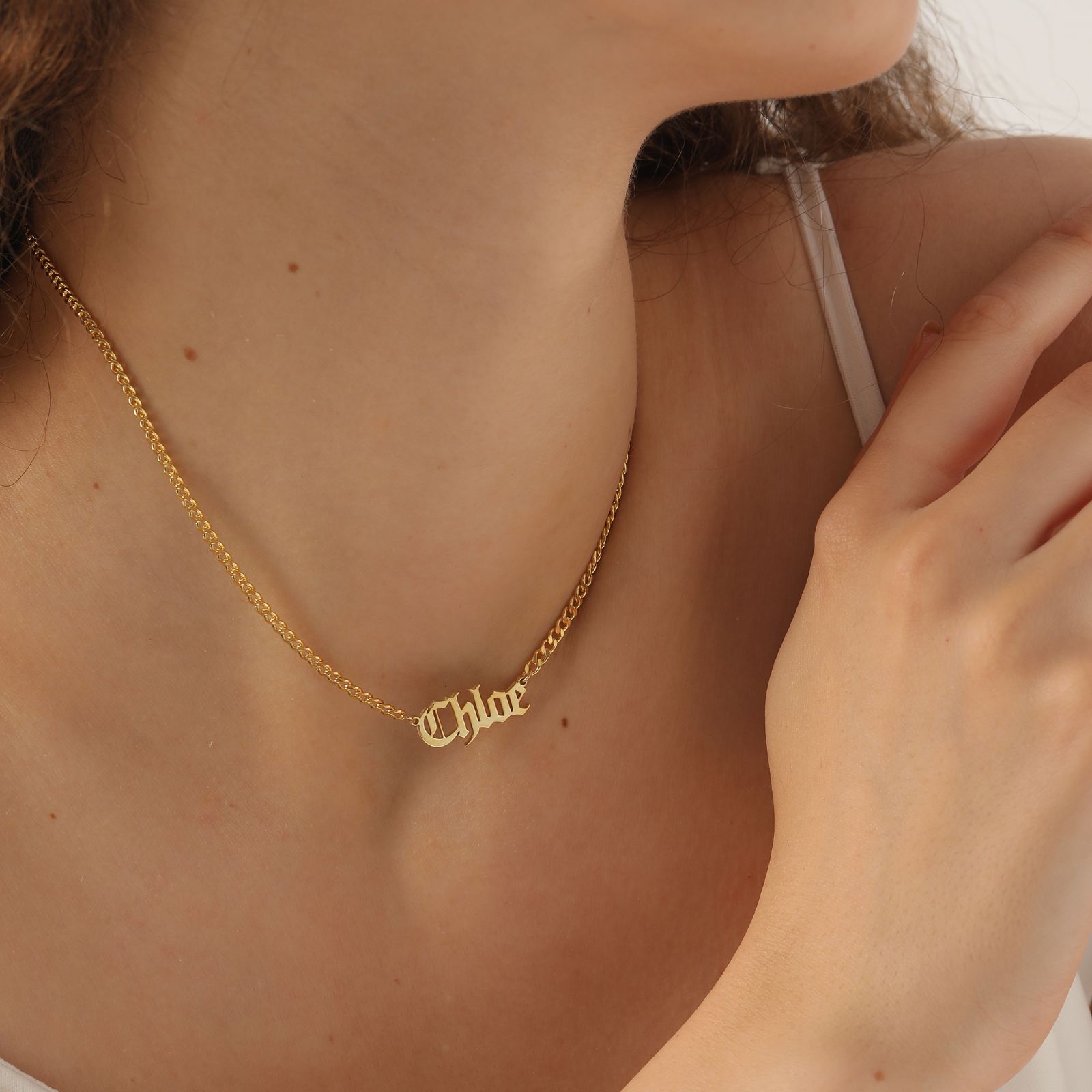 Custom Old English Name Necklace - Dainty Personalized Jewelry | Custom Necklaces & Gifts