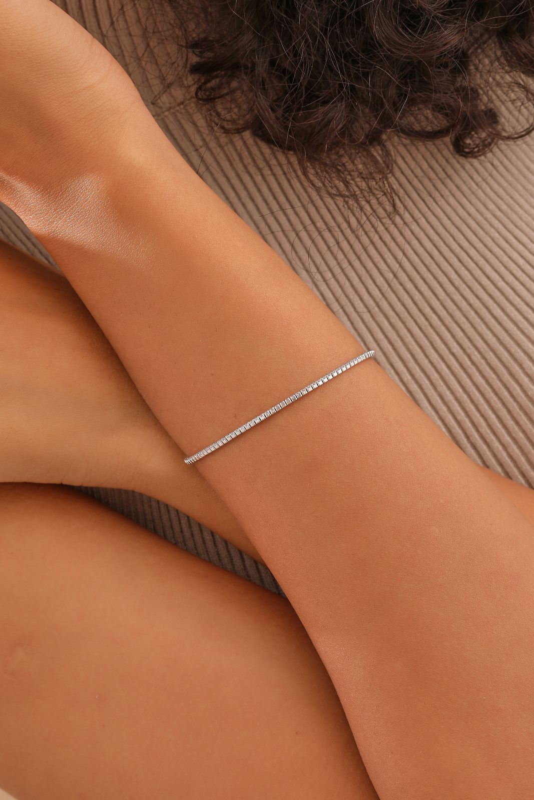 Elegant Cubic Zirconia Tennis Bracelet - Dainty Personalized Jewelry | Custom Necklaces & Gifts