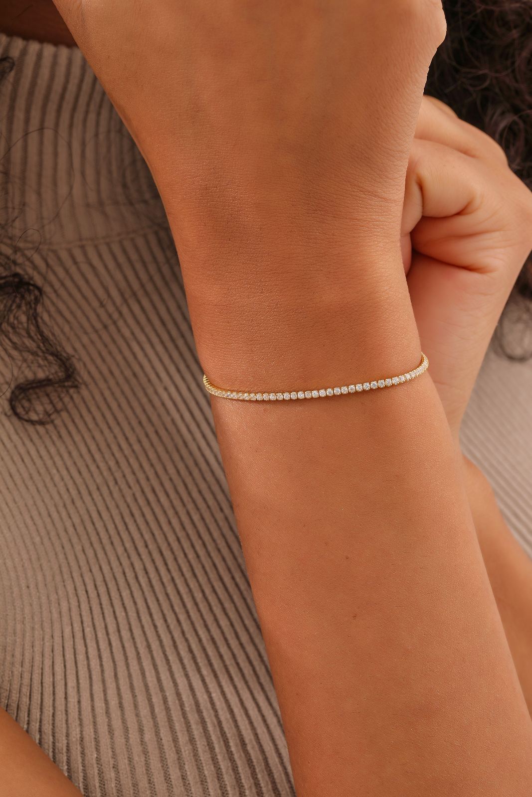 Elegant Cubic Zirconia Tennis Bracelet - Dainty Personalized Jewelry | Custom Necklaces & Gifts