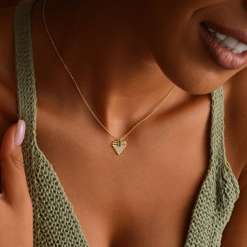 Elegant Silver Triangle Pendant Necklace - Dainty Personalized Jewelry | Custom Necklaces & Gifts