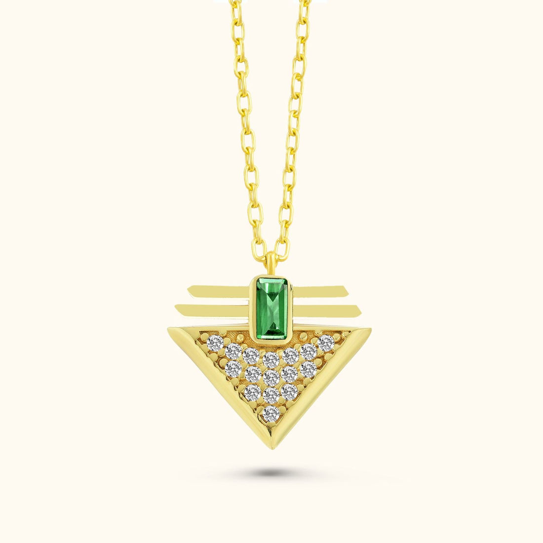 Elegant Silver Triangle Pendant Necklace - Dainty Personalized Jewelry | Custom Necklaces & Gifts