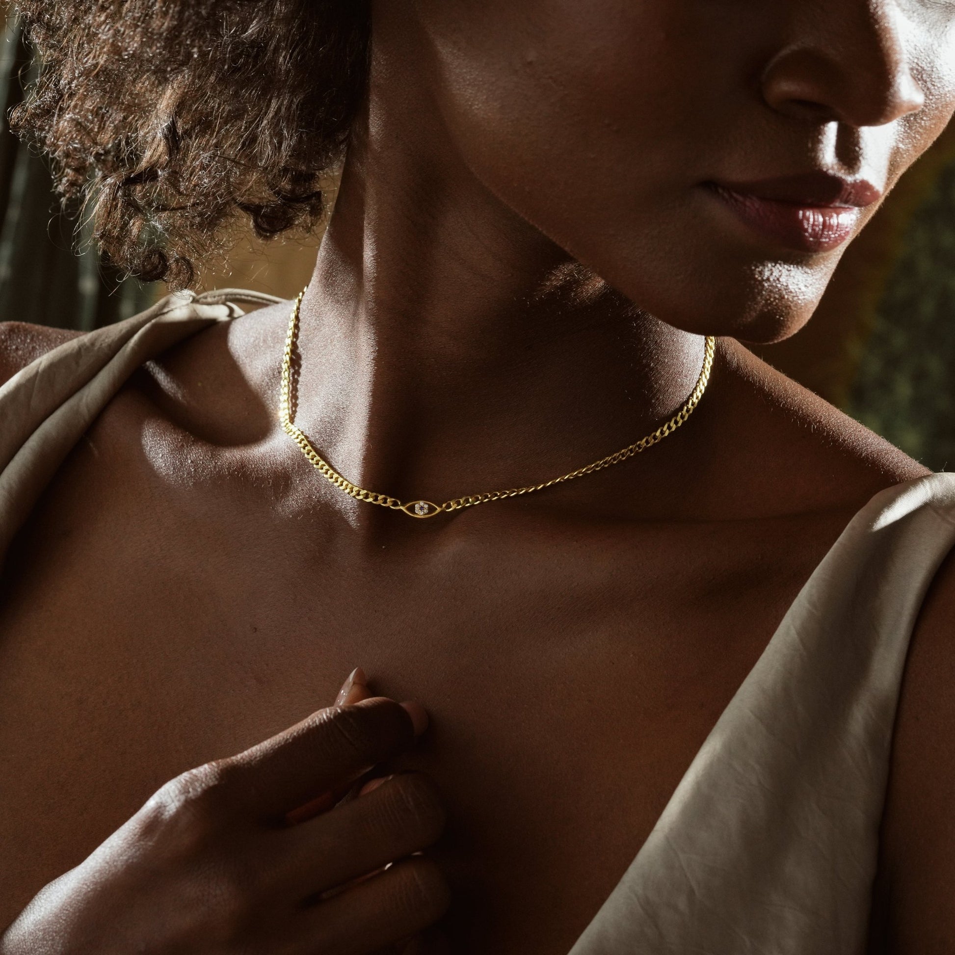 Elegant Sterling Silver Evil Eye Necklace - Dainty Personalized Jewelry | Custom Necklaces & Gifts