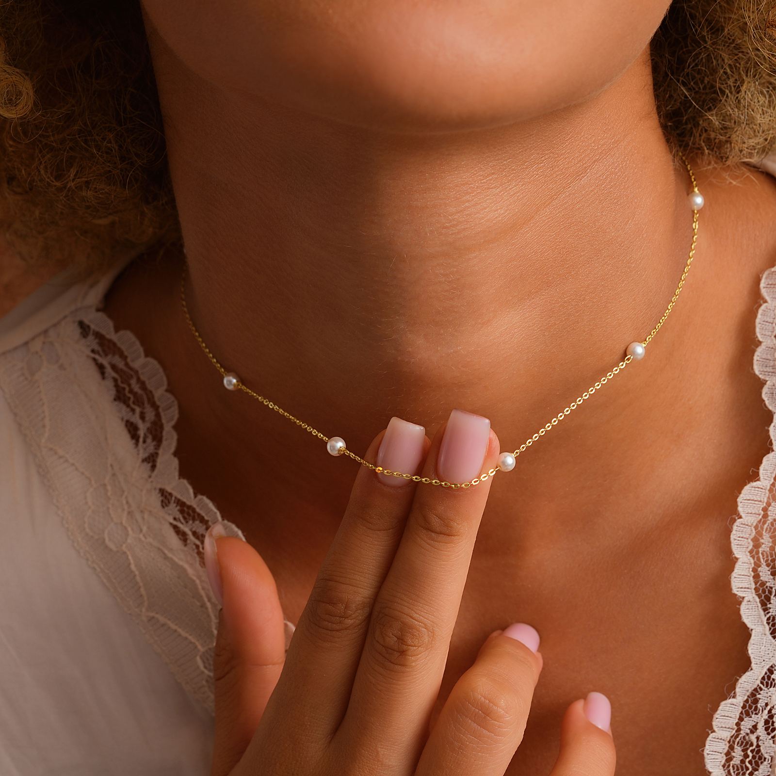Elegant Sterling Silver Pearl Necklace - Dainty Personalized Jewelry | Custom Necklaces & Gifts