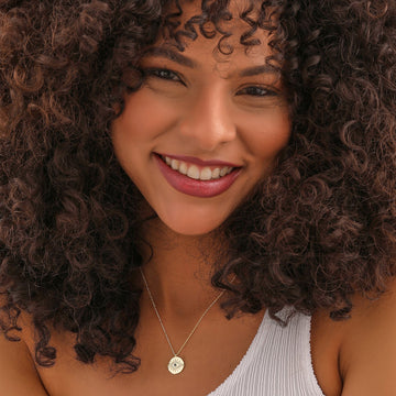 Evil Eye Locket Necklace Silver - Dainty Personalized Jewelry | Custom Necklaces & Gifts