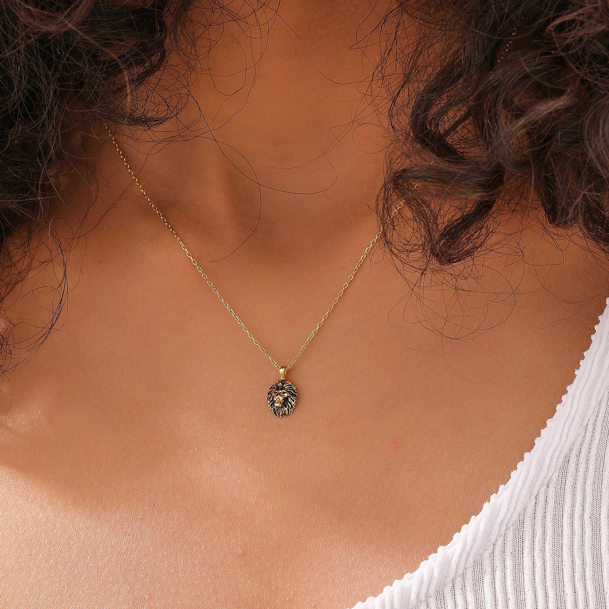 Lion Pendant Necklace Minimalist - Dainty Personalized Jewelry | Custom Necklaces & Gifts