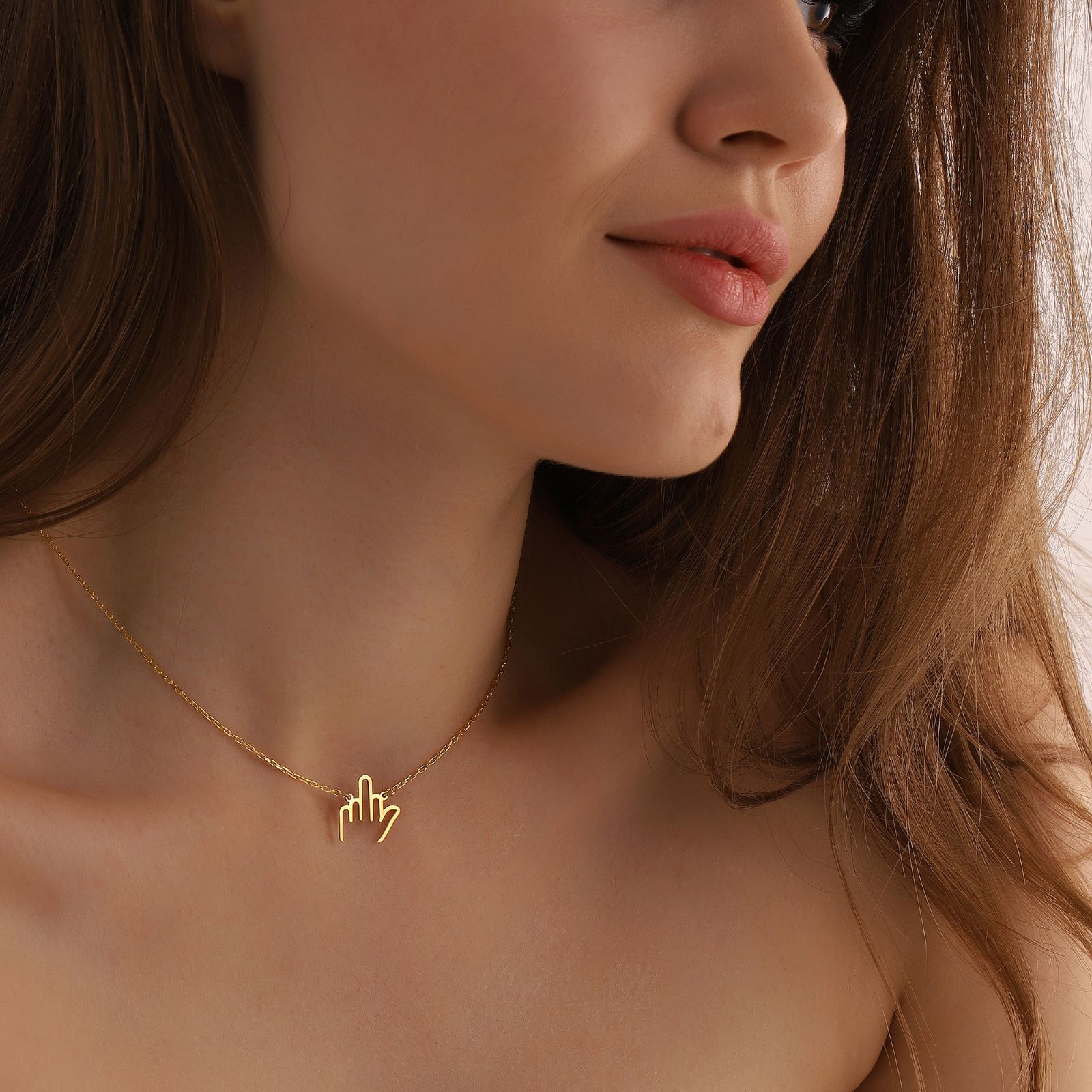 Middle Finger Necklace for Bold Statements - Dainty Personalized Jewelry | Custom Necklaces & Gifts