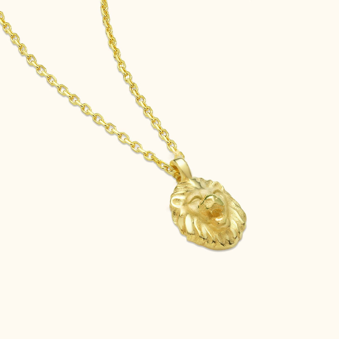 Minimalist Sterling Silver Lion Pendant Necklace - Dainty Personalized Jewelry | Custom Necklaces & Gifts