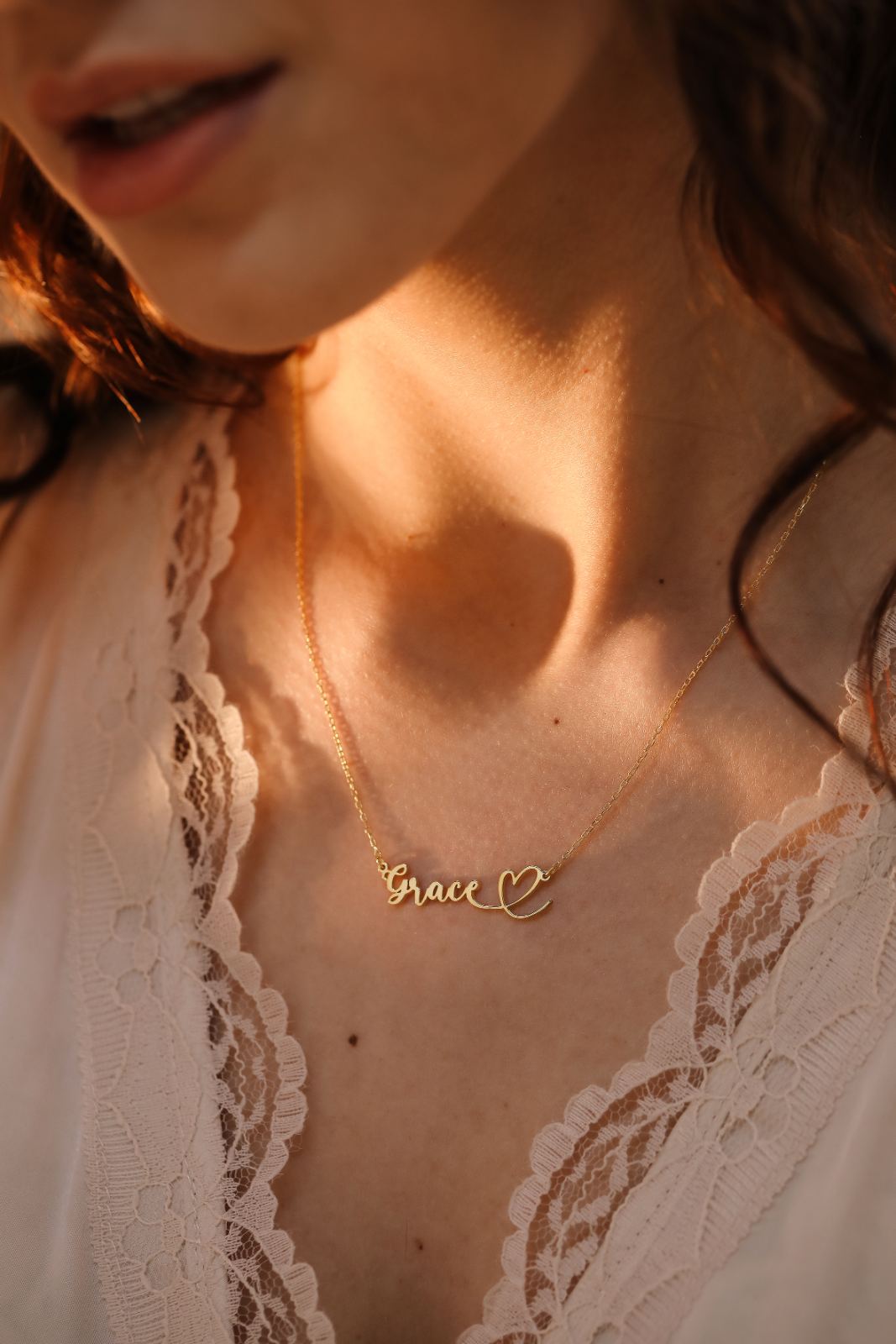 Personalized 925 Sterling Silver Heart Name Necklace Gift - Dainty Personalized Jewelry | Custom Necklaces & Gifts
