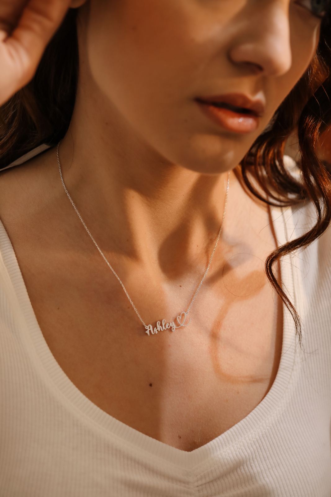 Personalized 925 Sterling Silver Heart Name Necklace Gift - Dainty Personalized Jewelry | Custom Necklaces & Gifts