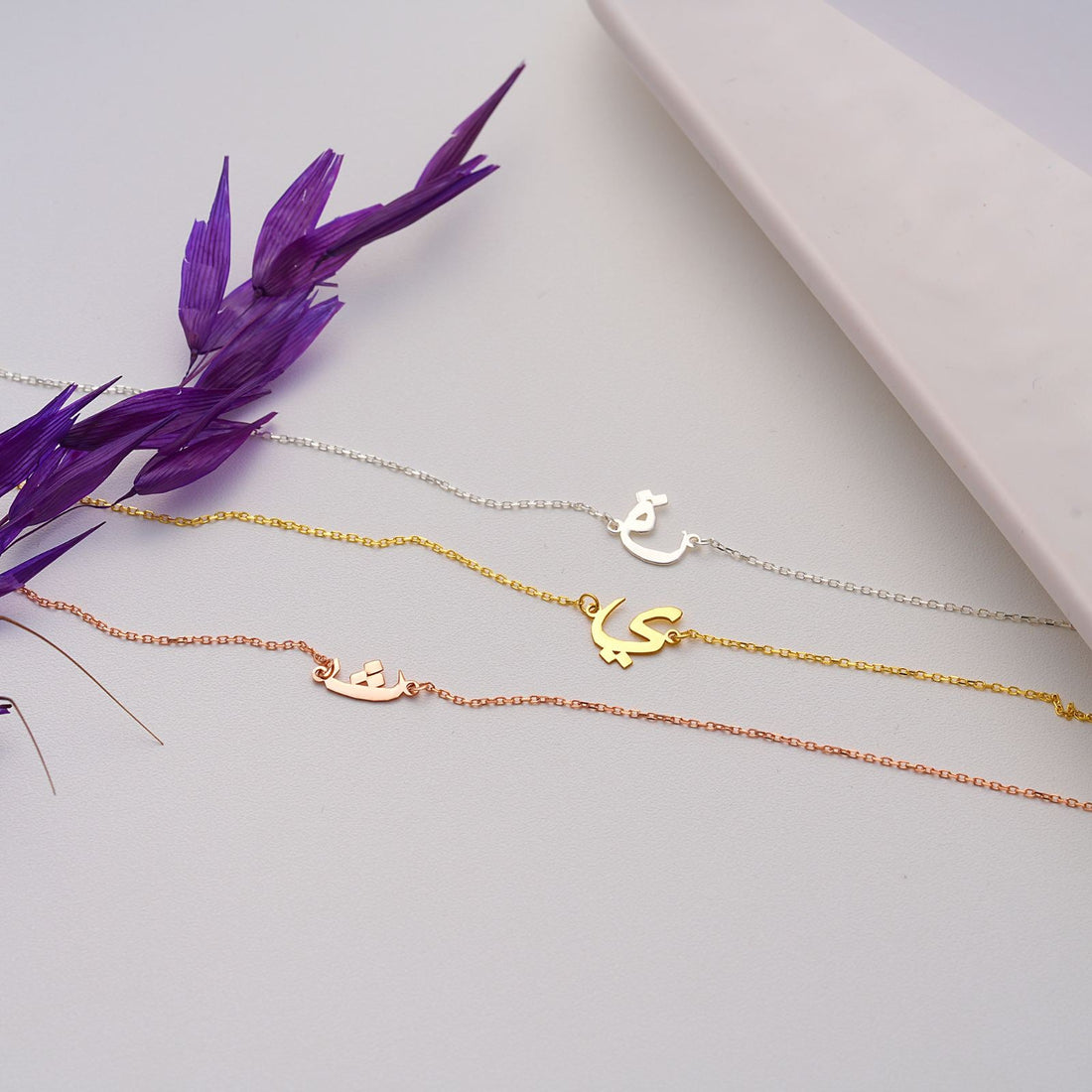 Personalized Arabic Initial Necklace - Dainty Personalized Jewelry | Custom Necklaces & Gifts