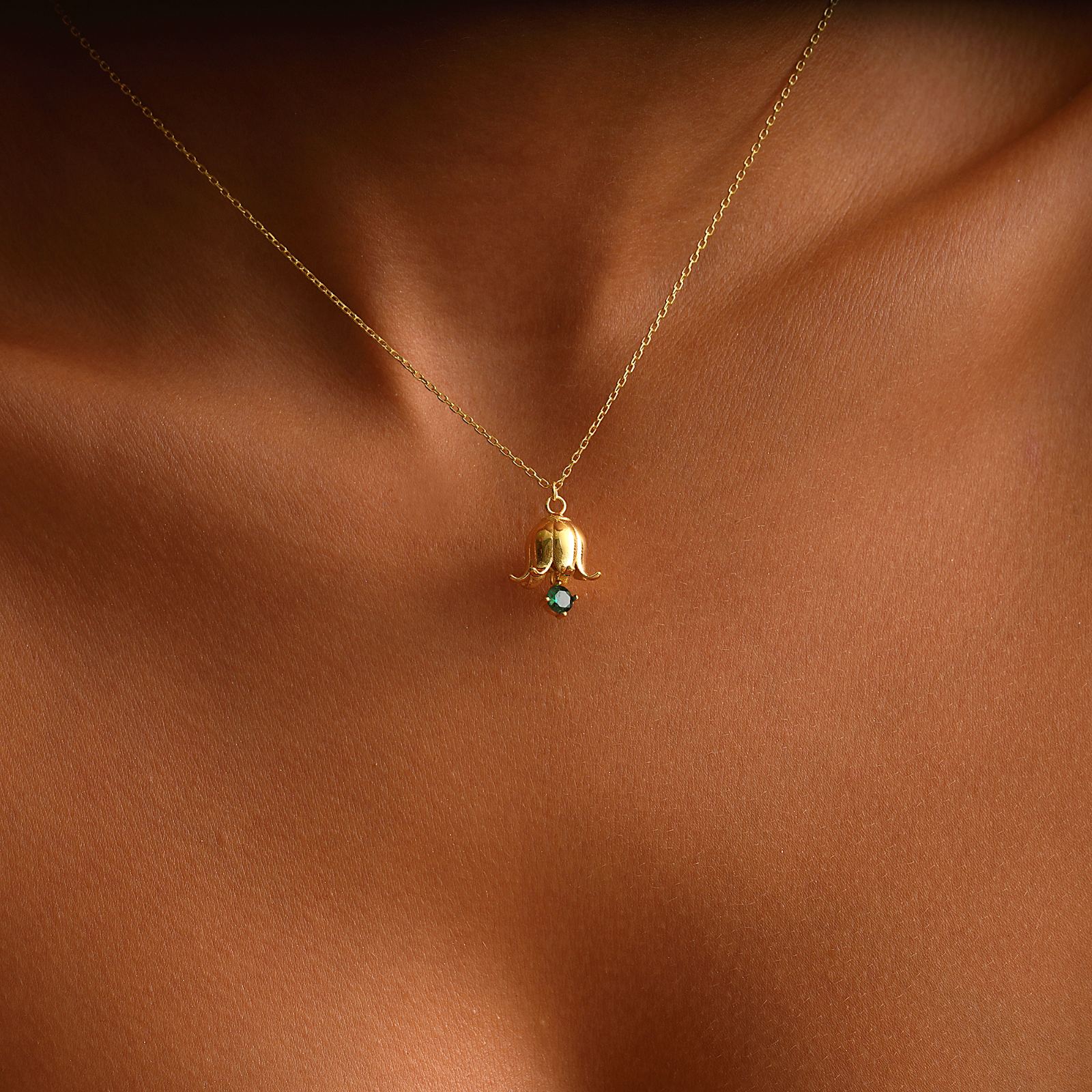 Personalized Birth Flower Necklace in Sterling Silver - Dainty Personalized Jewelry | Custom Necklaces & Gifts