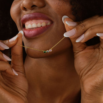 Personalized Birthstone Necklace - Dainty Personalized Jewelry | Custom Necklaces & Gifts