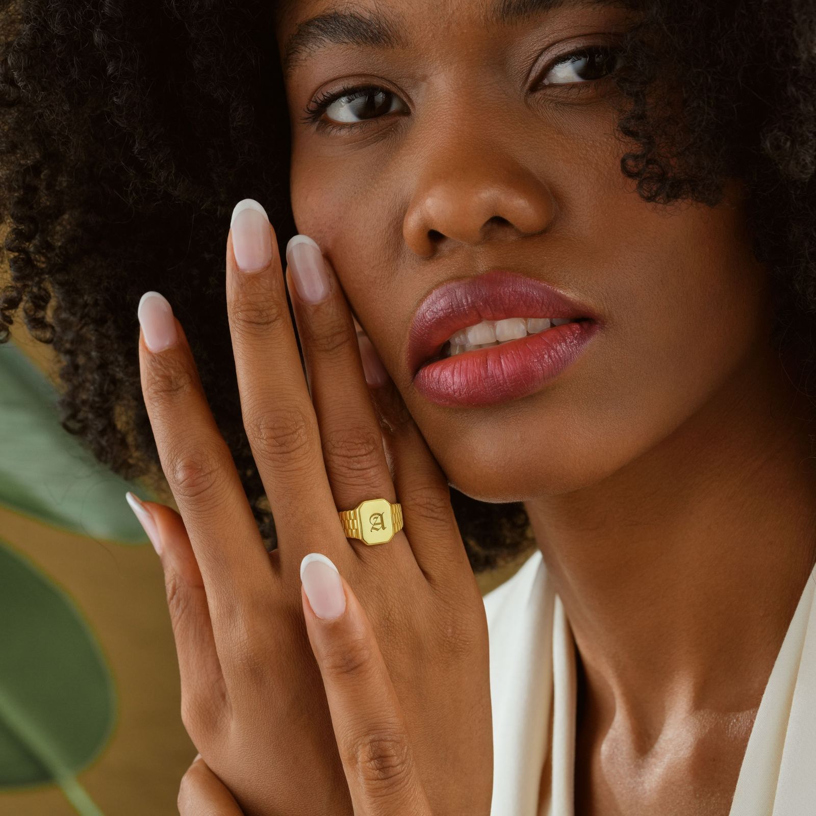 Personalized Engraved Signet Ring - Dainty Personalized Jewelry | Custom Necklaces & Gifts