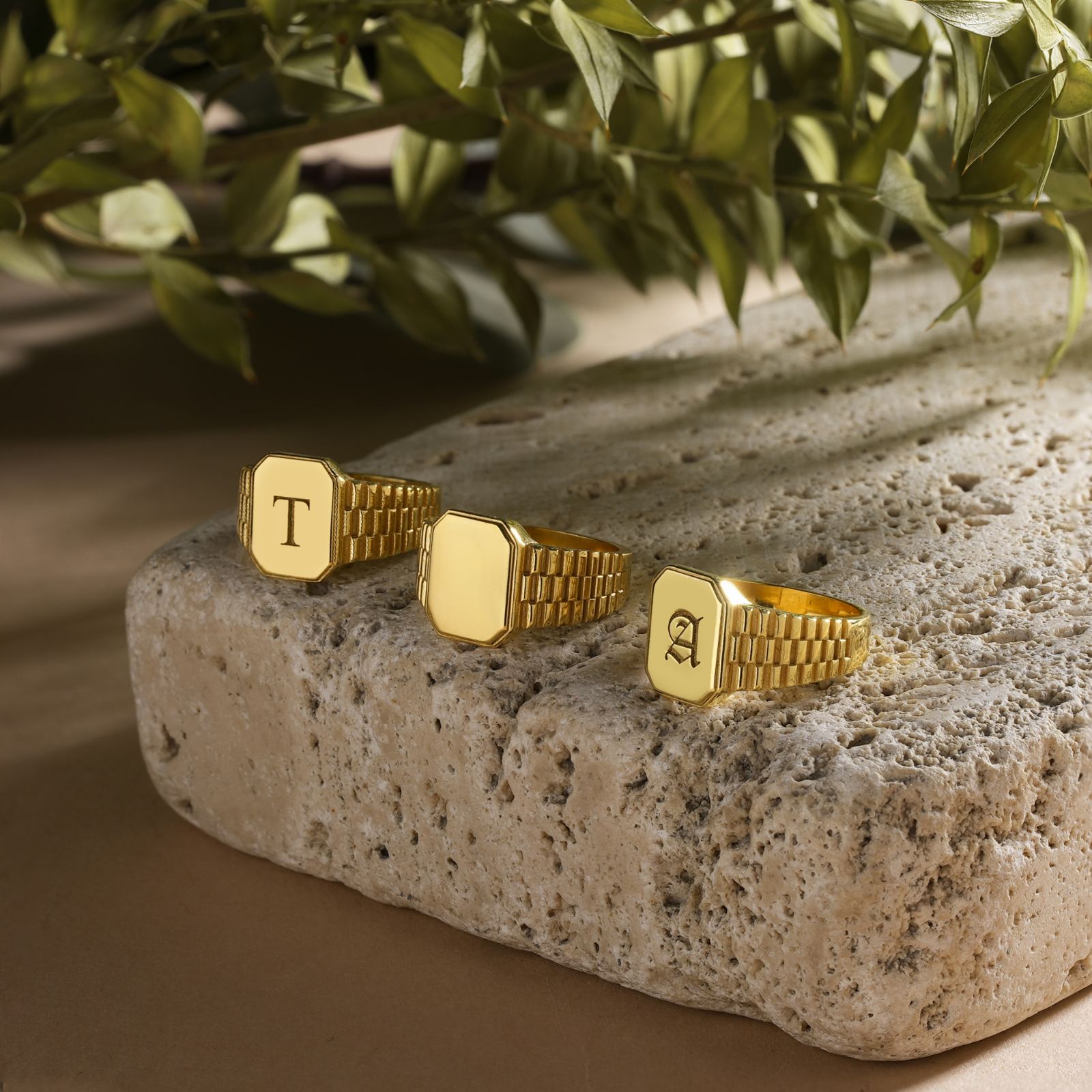 Personalized Engraved Signet Ring - Dainty Personalized Jewelry | Custom Necklaces & Gifts