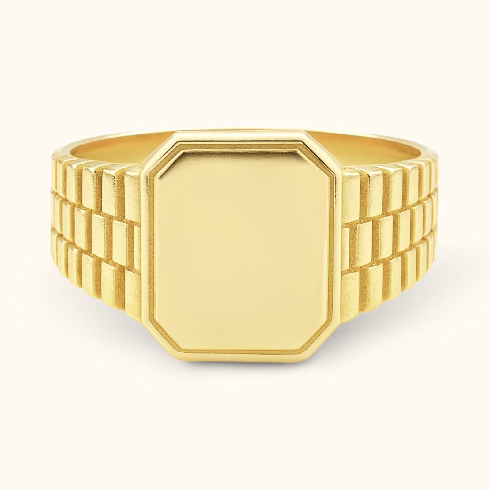 Personalized Engraved Signet Ring - Dainty Personalized