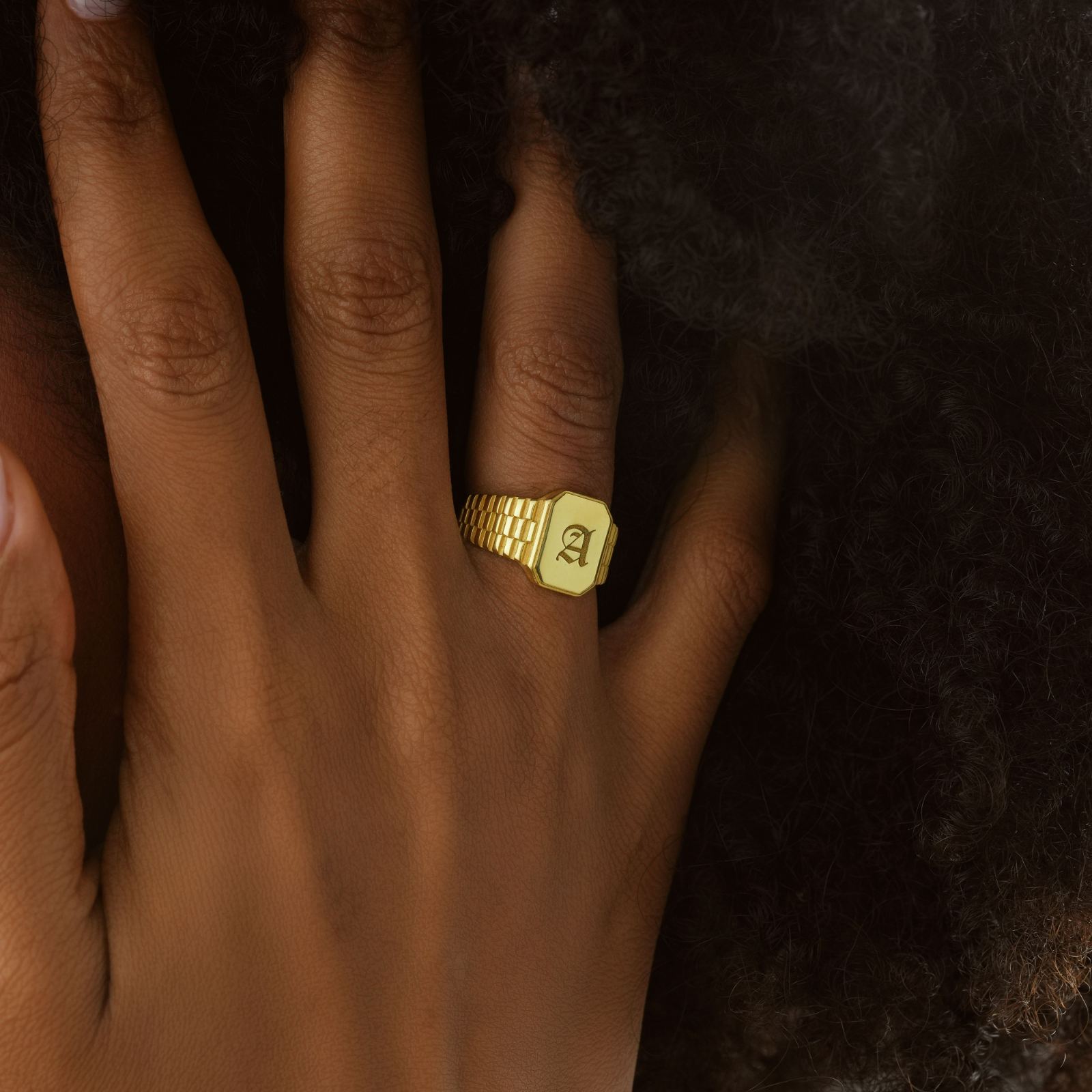 Personalized Engraved Signet Ring - Dainty Personalized Jewelry | Custom Necklaces & Gifts
