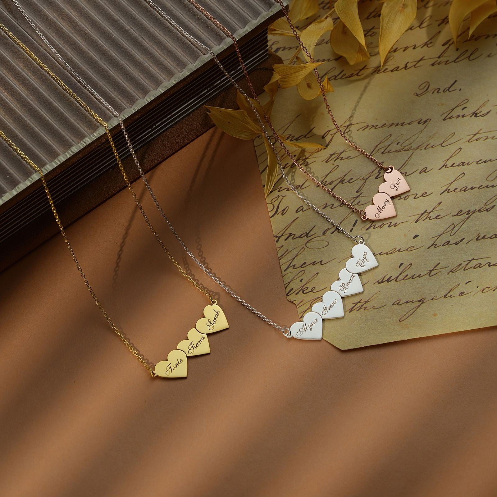 Personalized Heart Name Necklace - Dainty Personalized