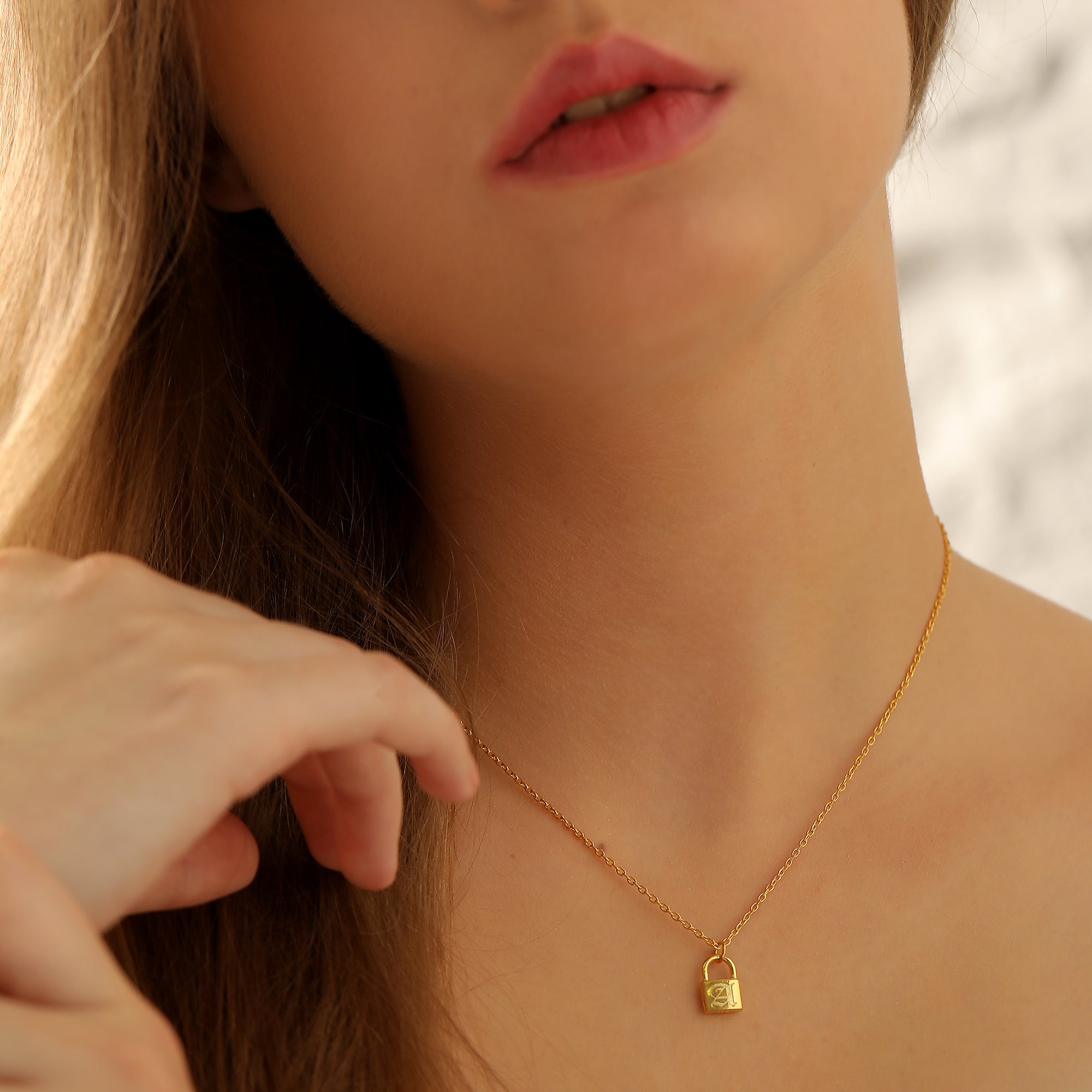 Personalized Initial Padlock Necklace - Dainty Personalized Jewelry | Custom Necklaces & Gifts