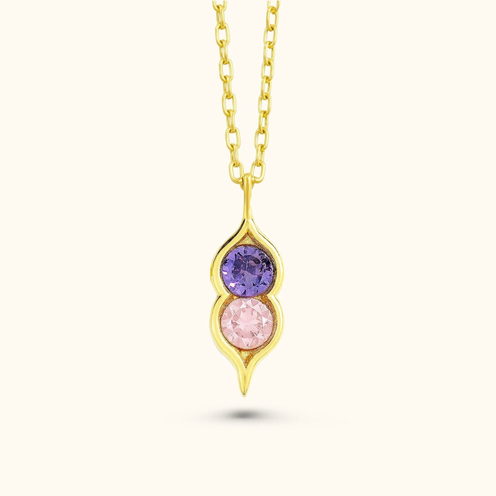 Personalized Silver Birthstone Necklace - Dainty Personalized Jewelry | Custom Necklaces & Gifts