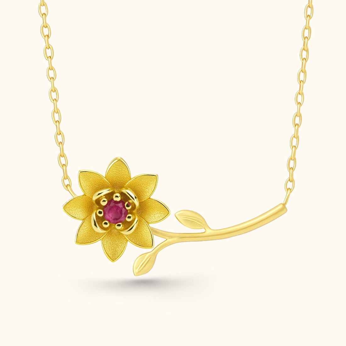 Personalized Sterling Silver Birth Flower Necklace - Dainty Personalized Jewelry | Custom Necklaces & Gifts