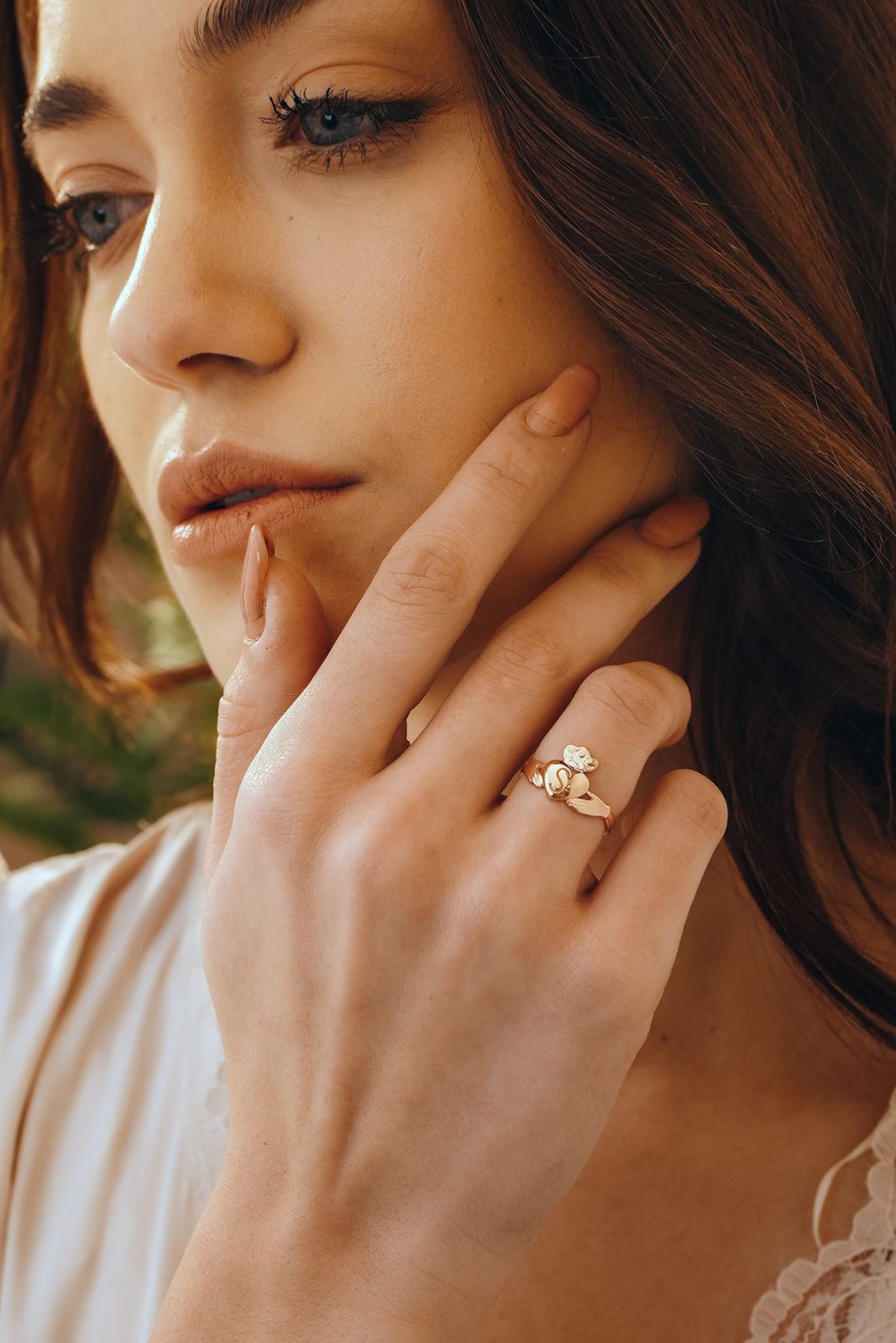 Personalized Sterling Silver Claddagh Ring Irish Promise Ring - Dainty Personalized